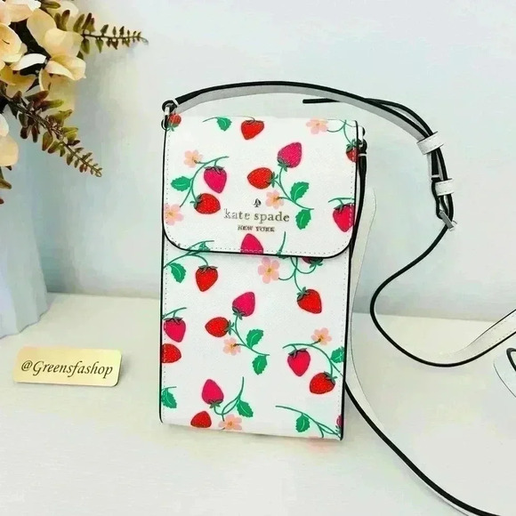 kate spade Handbags - Kate Spade Purse Strawberry Vine North South Phone Crossbody